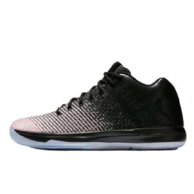 Nike Air Jordan 31 Matalat Topit Kiiltävät Kengät Miehille Musta