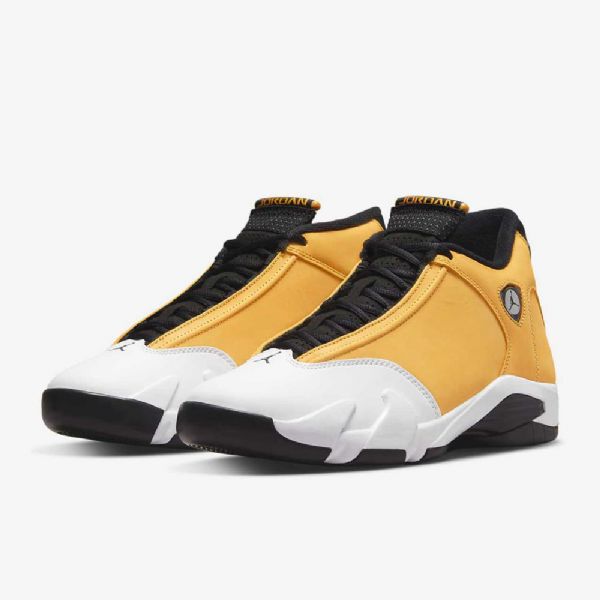 Nike Air Jordan 14 Retro-kengät Miehille Keltainen Valkoinen Musta