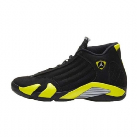 Nike Air Jordan 14 Thunder Vibrant Kengät Miehille Keltainen Musta