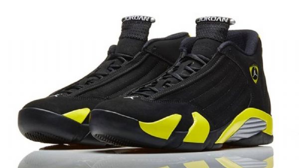 Nike Air Jordan 14 Thunder Vibrant Kengät Miehille Keltainen Musta