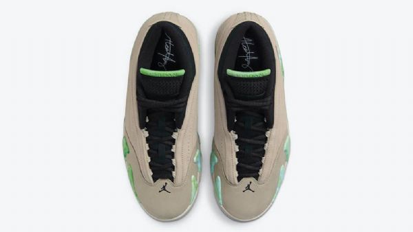 Nike Aleali May Air Jordan 14 Matalat Hiekkakengät Naisille Vaalea Khaki