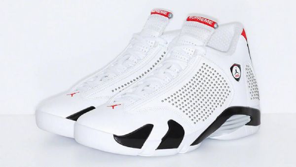 Nike Supreme Air Jordan 14 Kengät Miehille Valkoinen