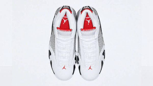 Nike Supreme Air Jordan 14 Kengät Miehille Valkoinen