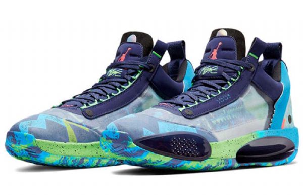 Nike Air Jordan 34 Matalat Topit Pf Regency Lenkkarit Naisille Violetit