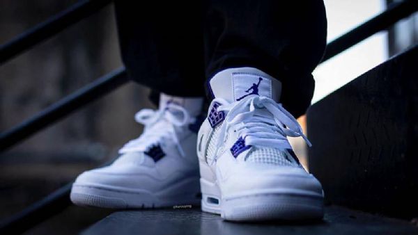 Nike Air Jordan 4 Court Kengät Miehille Violetti
