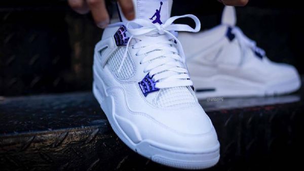 Nike Air Jordan 4 Court Kengät Miehille Violetti