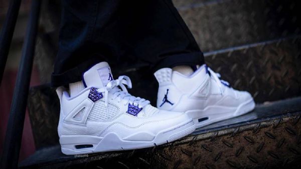 Nike Air Jordan 4 Court Kengät Miehille Violetti