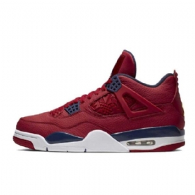 Nike Air Jordan 4 Fiba Kengät Miehille Punainen