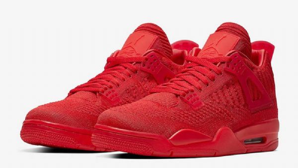 Nike Air Jordan 4 Flyknit Kengät Miehille Punainen