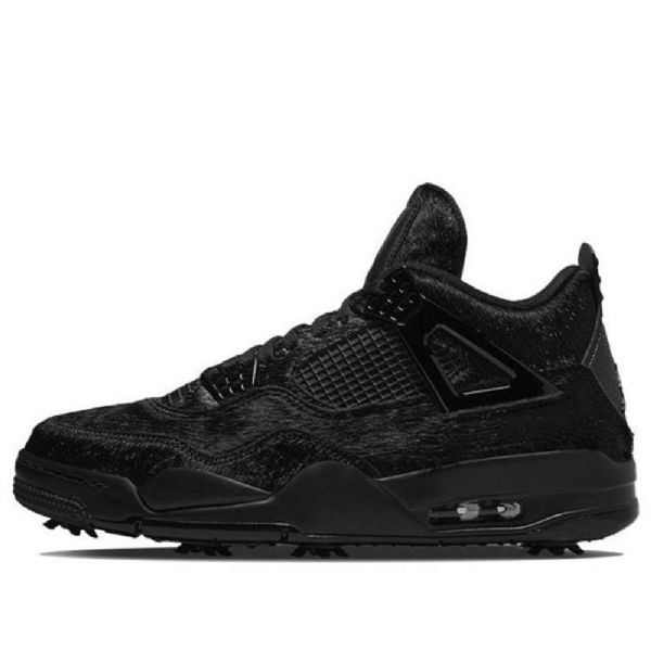 Nike Air Jordan 4 Golf Athletic Kengät Miehille Musta
