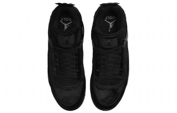 Nike Air Jordan 4 Golf Athletic Kengät Miehille Musta
