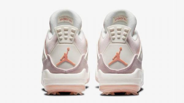 Nike Air Jordan 4 Golf Nrg Aprikoosi Akaatti Kengät Miehille Pinkki