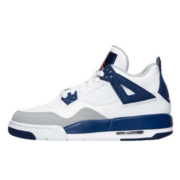 Nike Air Jordan 4 Gs Miesten Kengät Valkoinen Sininen
