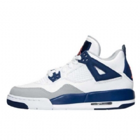 Nike Air Jordan 4 Gs Miesten Kengät Valkoinen Sininen