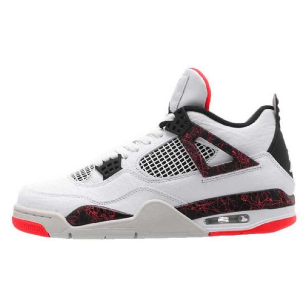 Nike Air Jordan 4 Hot Lava Kengät Miehille Valkoinen Punainen
