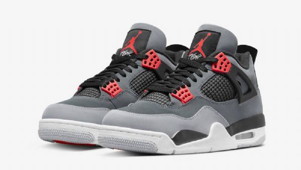 Nike Air Jordan 4 Infrapunakengät Miehille Harmaa