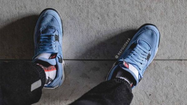 Nike Air Jordan 4 Kengät Miehille Sininen