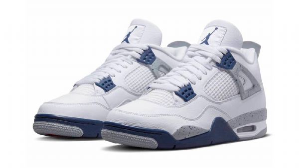 Nike Air Jordan 4 Kengät Naisille Laivastonsininen