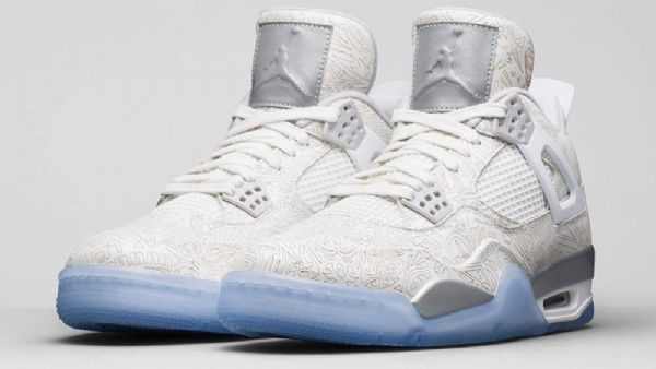 Nike Air Jordan 4 Laser Kengät Miehille Harmaa