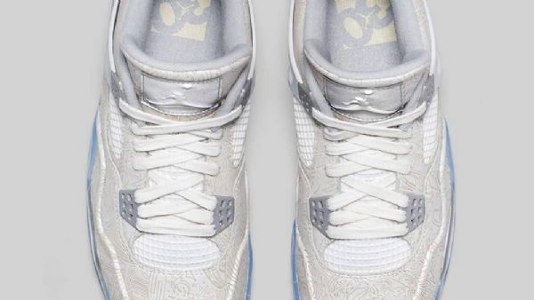 Nike Air Jordan 4 Laser Kengät Miehille Harmaa