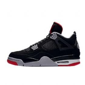Nike Air Jordan 4 Leveät Miesten Kengät Musta