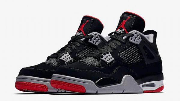 Nike Air Jordan 4 Leveät Miesten Kengät Musta