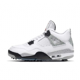 Nike Air Jordan 4 Miesten Golfkengät Valkoinen