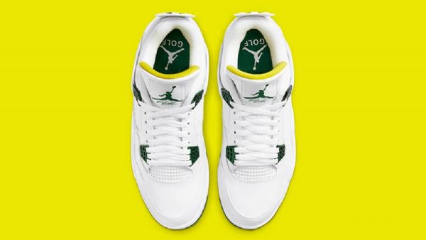 Nike Air Jordan 4 Miesten Golfkengät Vihreä Valkoinen