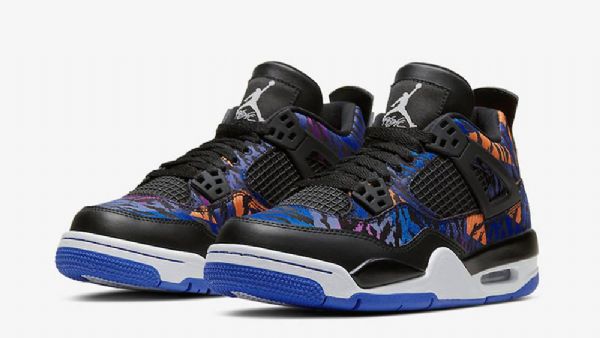 Nike Air Jordan 4 Miesten Kengät Musta Monivärinen