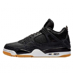 Nike Air Jordan 4 Miesten Laserkengät Musta