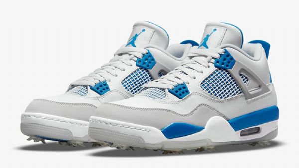 Nike Air Jordan 4 Military Golfkengät Miehille Siniset