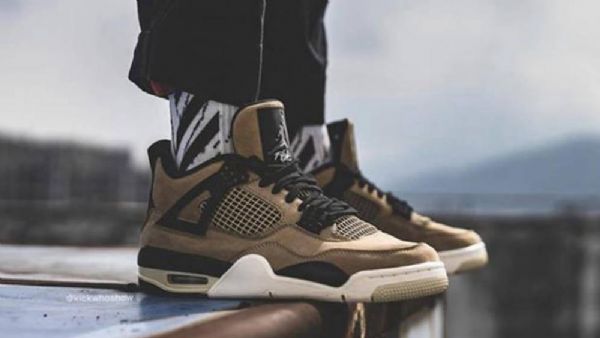 Nike Air Jordan 4 Mushroom Kengät Naisille Ruskea
