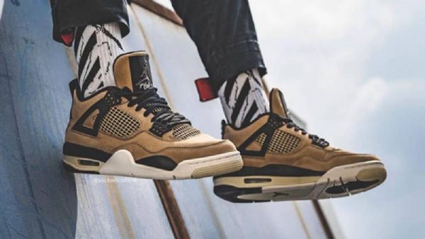 Nike Air Jordan 4 Mushroom Kengät Naisille Ruskea