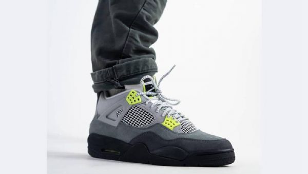 Nike Air Jordan 4 Neon Air Max 95 Kengät Naisille Harmaa
