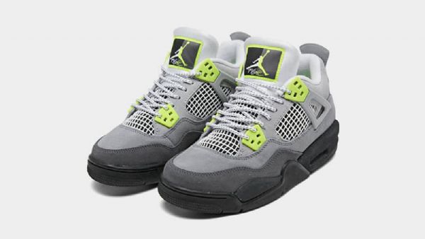 Nike Air Jordan 4 Neon Air Max 95 Kengät Naisille Harmaa