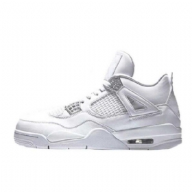 Nike Air Jordan 4 Pure Money Kengät Miehille Valkoiset