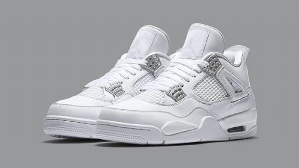 Nike Air Jordan 4 Pure Money Kengät Miehille Valkoiset
