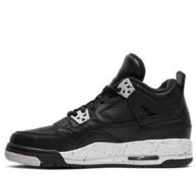 Nike Air Jordan 4 Retro Bg Koripallokengät Miehille Musta