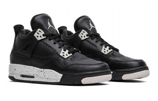 Nike Air Jordan 4 Retro Bg Koripallokengät Miehille Musta