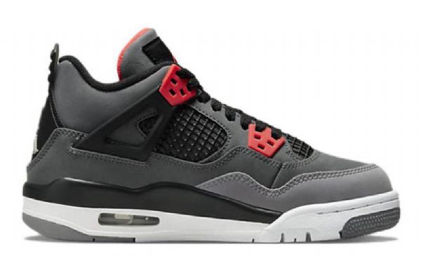 Nike Air Jordan 4 Retro Gs Koripallokengät Miehille Harmaa