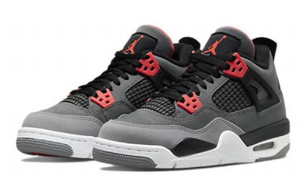 Nike Air Jordan 4 Retro Gs Koripallokengät Miehille Harmaa