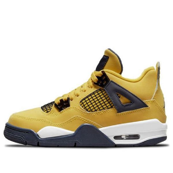 Nike Air Jordan 4 Retro Gs Koripallokengät Miehille Keltainen