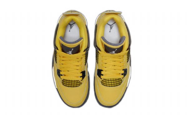 Nike Air Jordan 4 Retro Gs Koripallokengät Miehille Keltainen