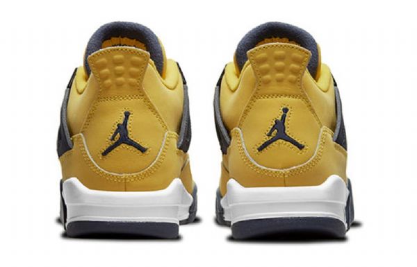 Nike Air Jordan 4 Retro Gs Koripallokengät Miehille Keltainen
