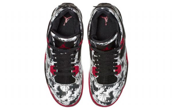 Nike Air Jordan 4 Retro Gs Koripallokengät Miehille Mustat