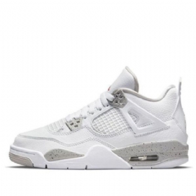 Nike Air Jordan 4 Retro Gs Koripallokengät Miehille Valkoinen