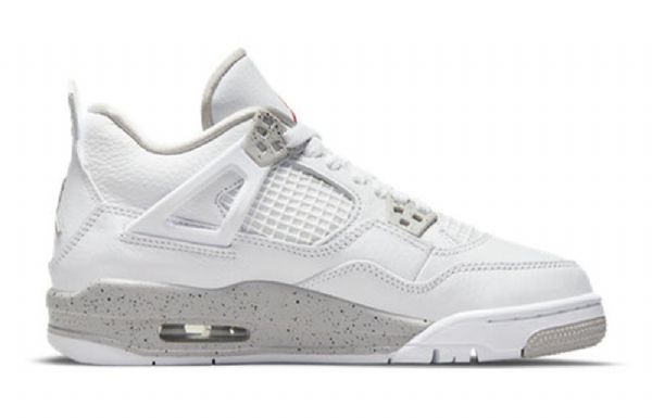 Nike Air Jordan 4 Retro Gs Koripallokengät Miehille Valkoinen