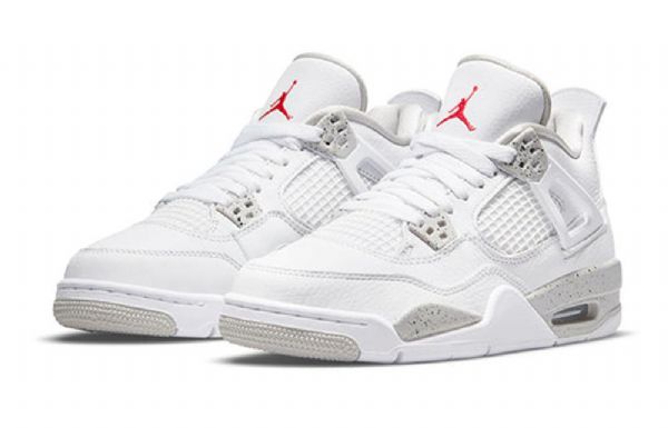 Nike Air Jordan 4 Retro Gs Koripallokengät Miehille Valkoinen