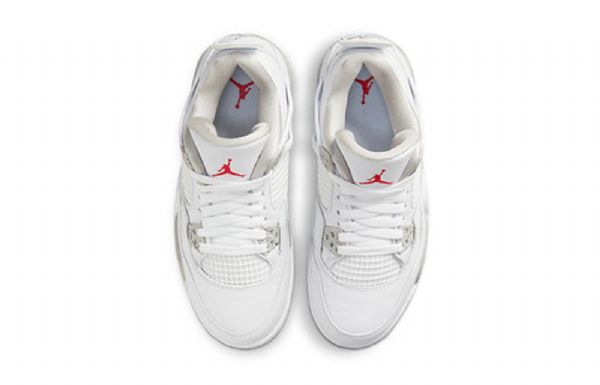 Nike Air Jordan 4 Retro Gs Koripallokengät Miehille Valkoinen