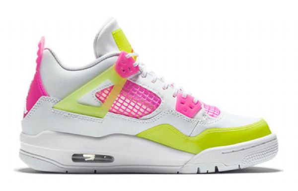 Nike Air Jordan 4 Retro Gs Koripallokengät Miehille Valkoinen Lemon